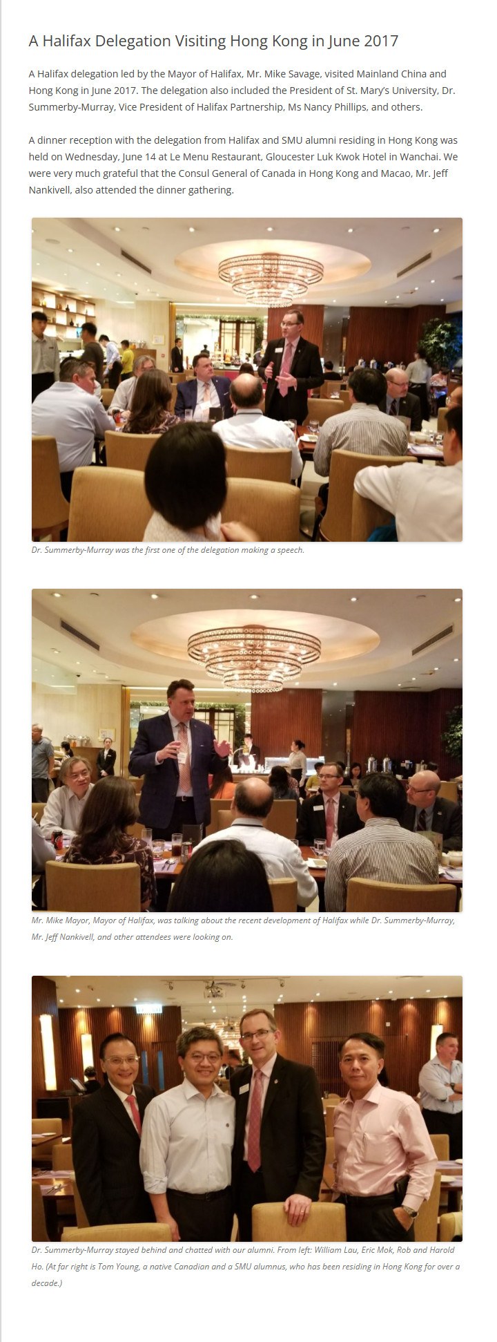 2017-06-14 A Halifax Delegation Visiting Hong Kong in June 2017