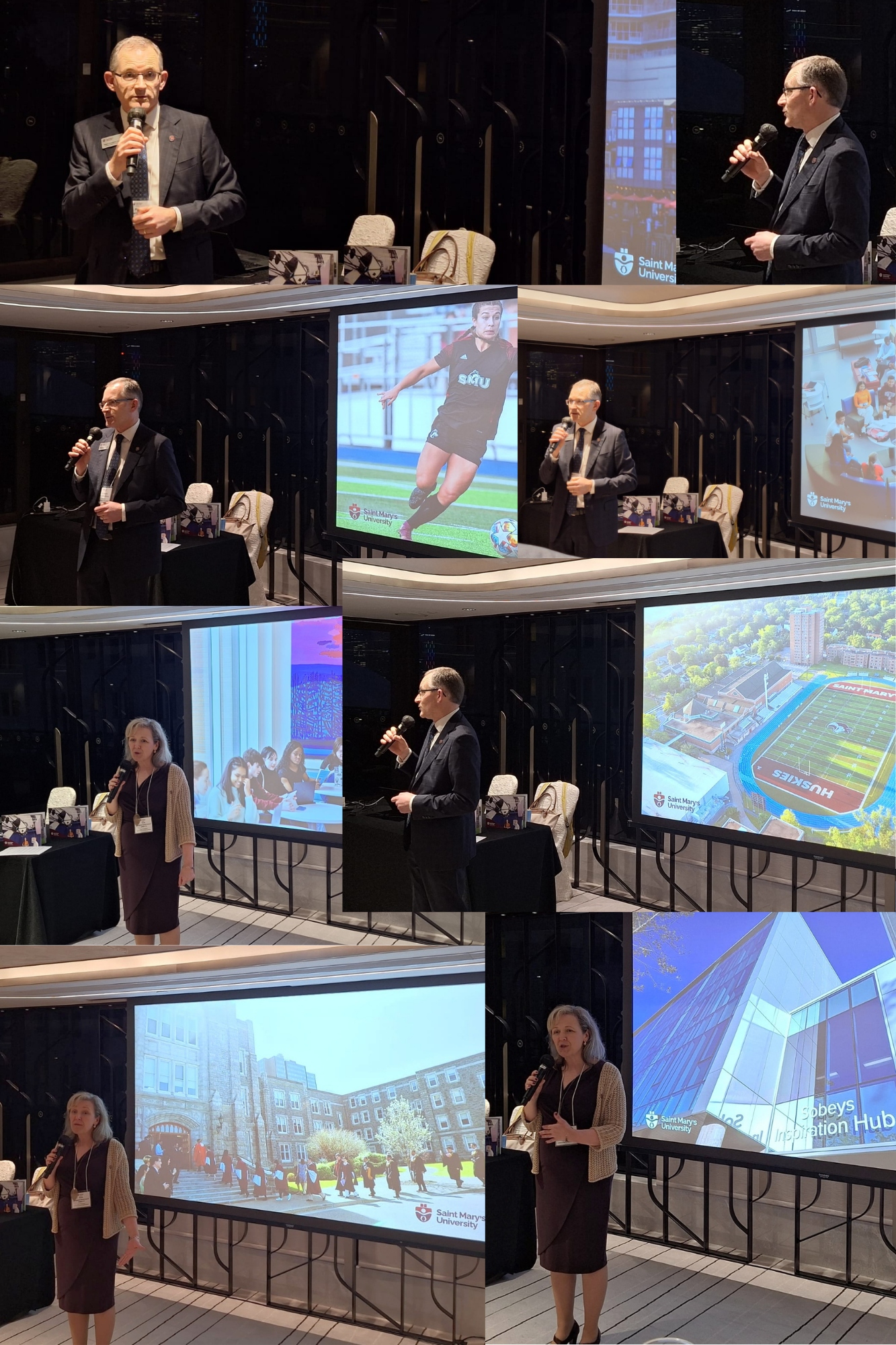 The Vice President making an opening speech followed by the main speech by the President